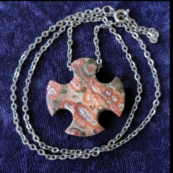 Vintage Handmade Medieval Gothic Cross Pendant Necklace - Picture 1 of 7